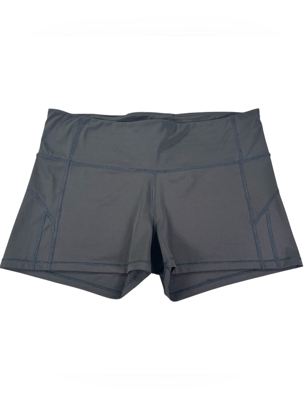 Athleta Ultimate Stash Shortie Women’s XL Black High Rise Compression Shorts
